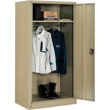 Global Industrial Industrial Storage Cabinet, 72 in H, 36 in W, Tan 270034TN
